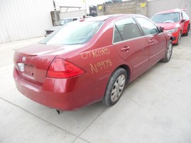 2007 HONDA ACCORD 4DR RED EX-L 3.0 V6 AT A19978